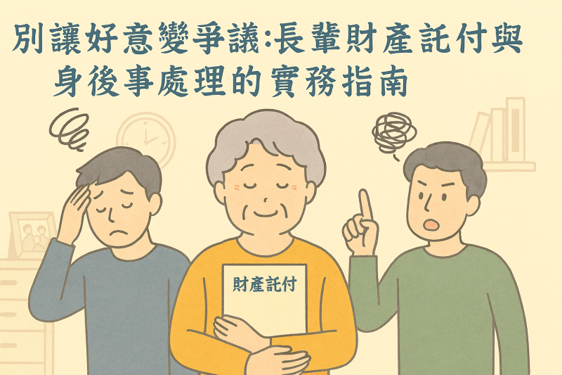 別讓好意變爭議：長輩財產託付與身後事處理的實務指南